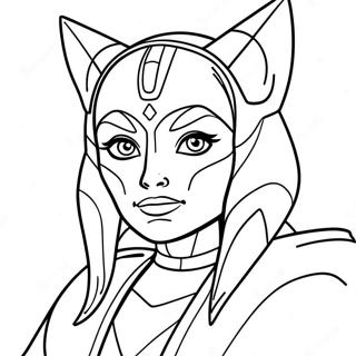 Ahsoka Pages À Colorier