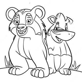 Page A Colorier Madagascar 3 41363-32677