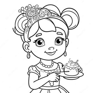 Page A Colorier Fancy Nancy Avec Des Accessoires Scintillants 4141-3297