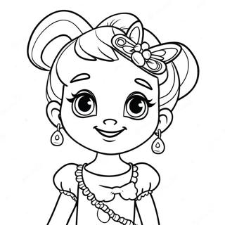 Page A Colorier Fancy Nancy Avec Des Accessoires Scintillants 4141-3298