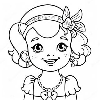 Page A Colorier Fancy Nancy Avec Des Accessoires Scintillants 4141-3299