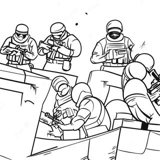 Page A Colorier De Scene Daction Rainbow Six Siege 41804-33032