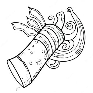 Page A Colorier De Souffleur De Shofar Pour Rosh Hashanah 4341-3453