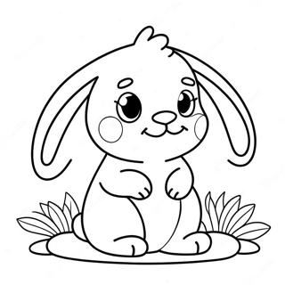 Page A Colorier De Mignon Petit Lapin Blanc 44764-35386