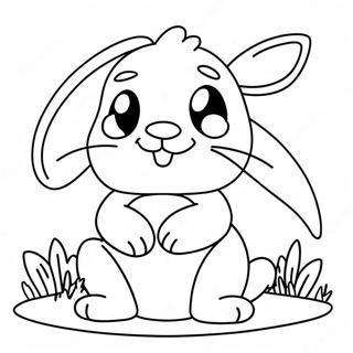 Page A Colorier De Mignon Petit Lapin Blanc 44764-35387