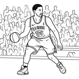 Page A Colorier De Klay Thompson En Action 44833-35453