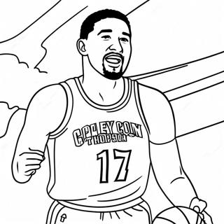 Page A Colorier De Klay Thompson En Action 44833-35456