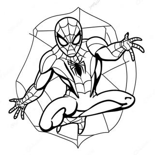 Page A Colorier De La Pose Dynamique De Liron Spider 44924-35511