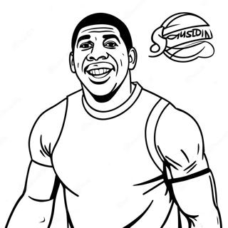 Page A Colorier De Basket Ball De Magic Johnson 45053-35608