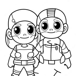 Jessie Et James De Lequipe Rocket A Colorier 46254-36568