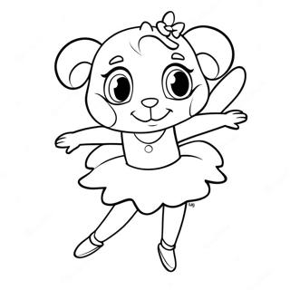 Angelina Ballerina Pages À Colorier