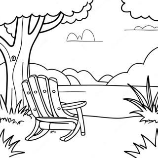 Page A Colorier De Scene Naturelle Relaxante 4671-3730