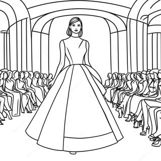 Page A Colorier Du Defile De Mode Dior 48294-38190