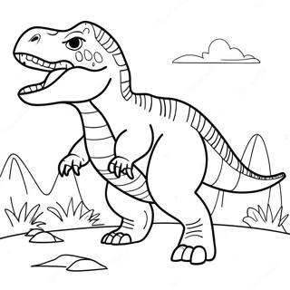 Page A Colorier De Giganotosaurus Rugissant 48424-38295