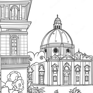 Page A Colorier De La Belle Architecture Italienne 49254-38963