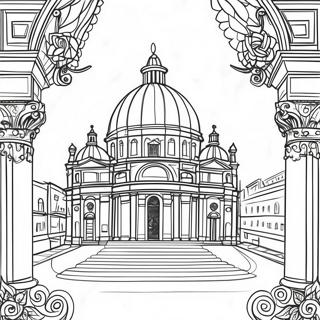 Page A Colorier De La Belle Architecture Italienne 49254-38964