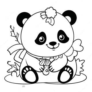 Panda De Noël Pages À Colorier