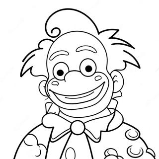 Page A Colorier De Krusty Le Clown Drole 52584-41618