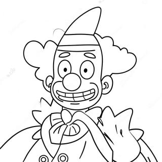 Page A Colorier De Krusty Le Clown Drole 52584-41619