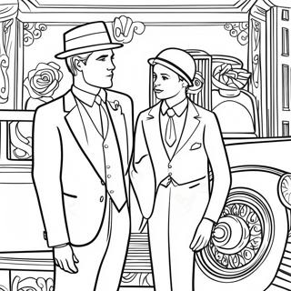 Gatsby Le Magnifique Pages À Colorier