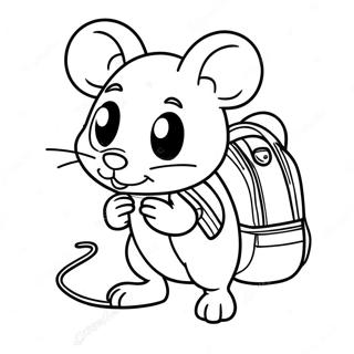 Si Tu Emmènes Une Souris À L'école Pages À Colorier