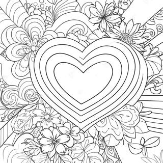 Jour De La Saint-Valentin Pages À Colorier