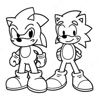 Sonic Et Mario Pages À Colorier