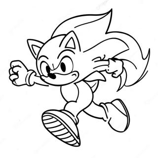 Page A Colorier Sonic Le Herisson Courant Vite 5331-4237