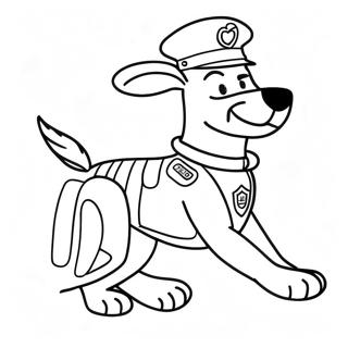 Chien De Police Pages À Colorier