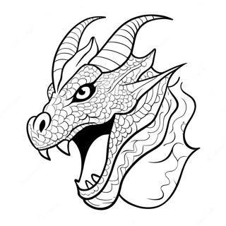 Page A Colorier De Tete De Dragon Cracheur De Feu 53624-42428