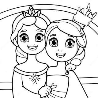 Anniversaire De Frozen Pages À Colorier