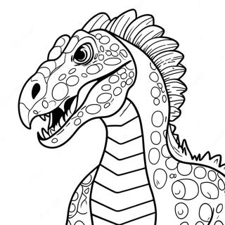 Page A Colorier Indoraptor Fier Rugissant 54634-43218