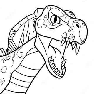 Page A Colorier Indoraptor Fier Rugissant 54634-43220