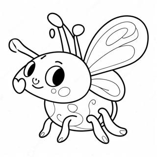 Page A Colorier De La Coccinelle Damour Mignonne Avec Un Coeur 56754-44907