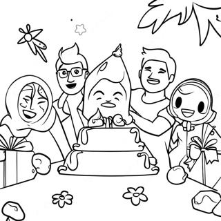 Anniversaire Fortnite Pages À Colorier