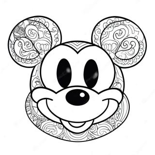 Page A Colorier De Tatouage Mickey Mouse 57154-45225