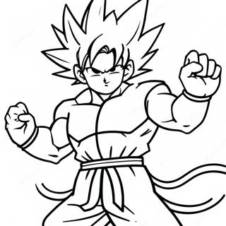 Goku Contre Naruto Pages À Colorier