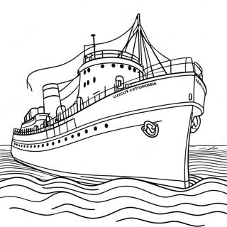 Page A Colorier Du Navire Edmund Fitzgerald 58053-45934