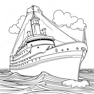 Page A Colorier Du Navire Edmund Fitzgerald 58053-45935