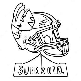 Super Bowl 2024 Pages À Colorier