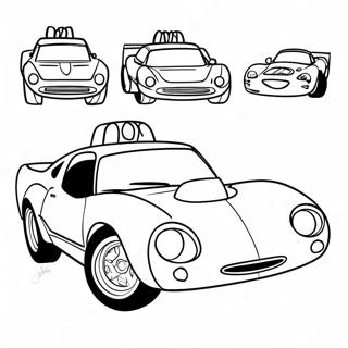 Page A Colorier De Voiture De Course Dinoco 58534-46305