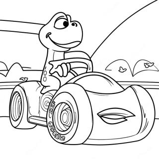 Page A Colorier De Voiture De Course Dinoco 58534-46308