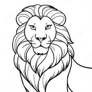 Page A Colorier Lion Majestueux Rugissant 59364-46965