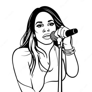 Aaliyah Pages À Colorier