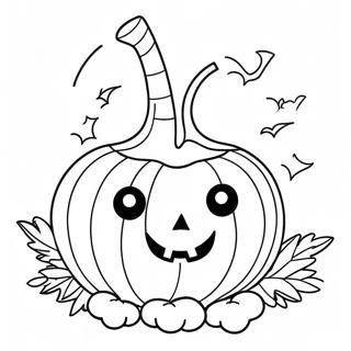 Page A Colorier Citrouille Dhalloween Mignonne 59523-47125