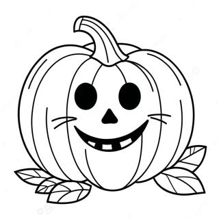 Page A Colorier Citrouille Dhalloween Mignonne 59523-47127