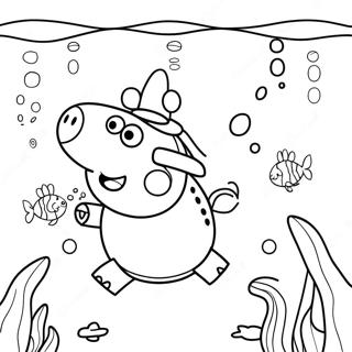 Peppa Pig Sirène Pages À Colorier