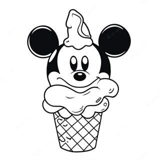 Glace Mickey Mouse Pages À Colorier