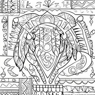 Page A Colorier De Motifs Amerindiens Colores Du Sud Ouest 61924-48994