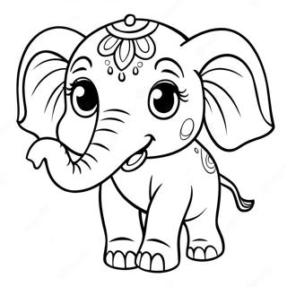 E Est Pour Elephant Page A Colorier 62523-49474